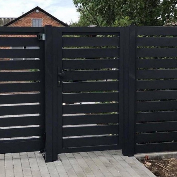 Уличная калитка Алютех Prestige