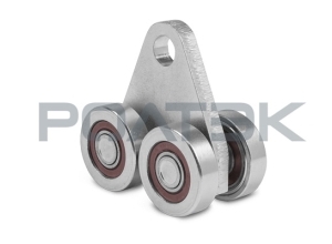 Тележка Ролтэк RC74 с отверстием закругленная, высокотемпературная (Код:213.RC74.В)